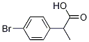 2-(4-ブロモフェニル)プロパン酸 化学構造式