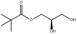 2,2-ジメチルプロパン酸(R)-2,3-ジヒドロキシプロピル 化学構造式