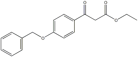 BETA-OXO-4-(PHENYLMETHOXY)-BENZENEPROPANOIC ACID ETHYL ESTER Struktur