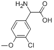 AMINO-(3-CHLORO-4-METHOXY-PHENYL)-ACETIC ACID Struktur
