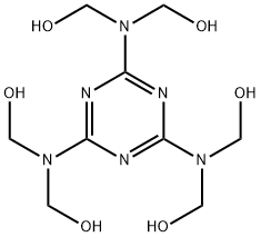 六甲醇基三聚氰胺, 531-18-0, 结构式