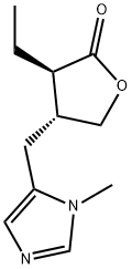beta-pilocarpine, 531-35-1, 结构式