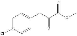 3-(4-氯苯基)丙酮酸甲酯 结构式