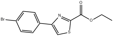 4-(4-溴苯基)噻唑-2-甲酸乙酯,53101-02-3,结构式