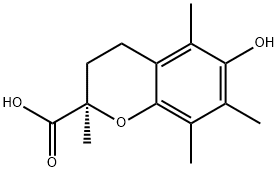 (R)-(+)-6-羟基-2,5,7,8-四甲基色满-2-羧酸 结构式