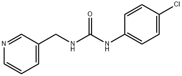 N-(4-chlorophenyl)-N'-(3-pyridinylmethyl)urea Struktur