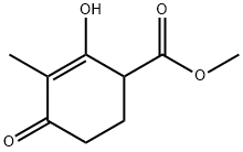methyl 2-hydroxy-3-methyl-4-oxocyclohex-2-ene-1-carboxylate Struktur