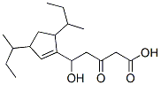 5-(3,5-di-sec-butylcyclopent-1-enyl)-5-hydroxy-3-oxovaleric acid Struktur