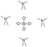 けい酸テトラメチルアンモニウム, 16-20% IN WATER 化学構造式