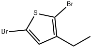 2,5-Dibromo-3-Ethylthiophene 化学構造式