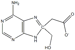 1H-Purine-8-methanol, 6-amino-, acetate (ester),53130-86-2,结构式
