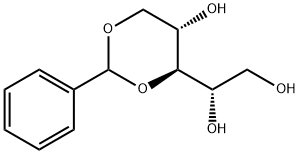 3-O,5-O-Benzylidene-L-arabinitol Struktur