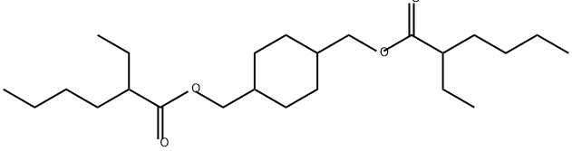 1,4-シクロヘキサンジメタノール ビス(2-エチルヘキサノアート) 化学構造式