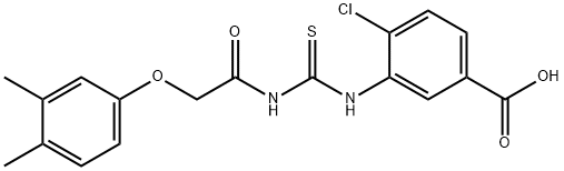 531526-59-7 4-CHLORO-3-[[[[(3,4-DIMETHYLPHENOXY)ACETYL]AMINO]THIOXOMETHYL]AMINO]-BENZOIC ACID
