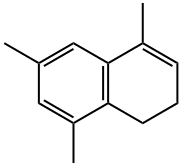 1,2-ジヒドロ-4,6,8-トリメチルナフタレン 化学構造式