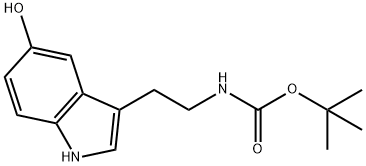 N-tert-Butyloxycarbonyl Serotonin Struktur