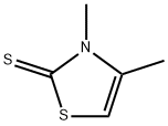 3,4-Dimethyl-4-thiazoline-2-thione Structure