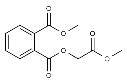 Phthalic acid 1-methyl 2-(methoxycarbonylmethyl) ester Structure