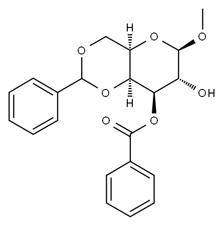 METHYL-3-O-BENZOYL-4,6-O-BENZYLIDENE-BETA-D-GALACTOPYRANOSIDE Structure