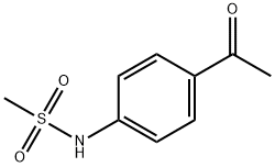 N-(4-アセチルフェニル)メタンスルホンアミド 化学構造式