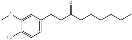 1-(4-ヒドロキシ-3-メトキシフェニル)ノナン-3-オン 化学構造式