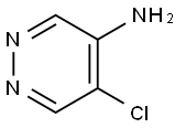5-クロロピリダジン-4-アミン 化学構造式