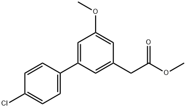 4'-Chloro-5-methoxy-3-biphenylacetic acid, methyl ester Structure