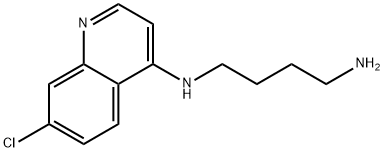 1,4-ブタンジアミン, N1-(7-クロロ-4-キノリニル)- 化学構造式