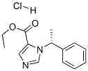 ethyl (R)-1-(1-phenylethyl)-1H-imidazole-5-carboxylate monohydrochloride Structure