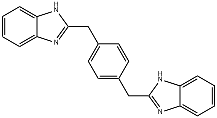 2,2'-[1,4-PHENYLENEBIS(METHYLENE)]BIS-1H-BENZOIMIDAZOLE Struktur
