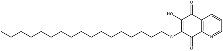 n-heptadecylmercapto-6-hydroxy-5,8-quinolinequinone 结构式