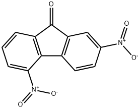2,5-ジニトロ-9H-フルオレン-9-オン 化学構造式