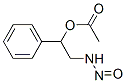 酢酸α-(メチルニトロソアミノ)ベンジル 化学構造式