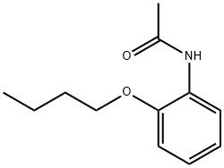 N-(2-ブチルオキシフェニル)アセトアミド 化学構造式