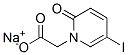 5-Iodo-2-oxo-1(2H)-pyridineacetic acid sodium salt Struktur