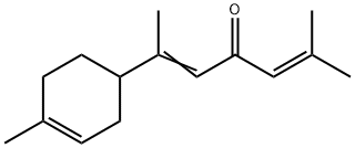 2-methyl-6-(4-methyl-3-cyclohexen-1-yl)hepta-2,5-dien-4-one  Struktur