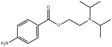 2-(Diisopropylamino)ethyl p-aminobenzoate Struktur