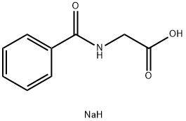 HIPPURIC ACID SODIUM SALT Structure