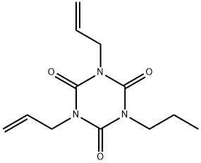 ISOCYANURIC ACID DIALLYL N-PROPYL ESTER Struktur