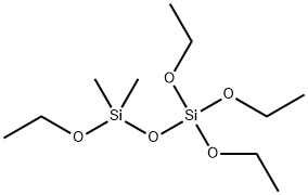 Disiloxane, 1,1,1,3-tetraethoxy-3,3-dimethyl- (9CI) Struktur