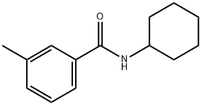 N-シクロヘキシル-3-メチルベンズアミド 化学構造式