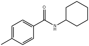 N-シクロヘキシル-4-メチルベンズアミド 化学構造式