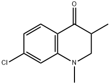 7-クロロ-2,3-ジヒドロ-1,3-ジメチルキノリン-4(1H)-オン 化学構造式