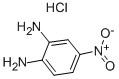 4-ニトロ-1,2-フェニレンジアミン 一塩酸塩 化学構造式