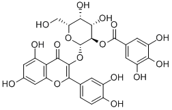 2'-O-GALLOYLHYPERIN Struktur