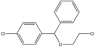 1-(4-クロロベンズヒドリル)オキシ-2-クロロエタン 化学構造式
