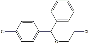 (4-CHLORODIPHENYL)METHYL BETA-CHLOROETHYL ETHER Structure