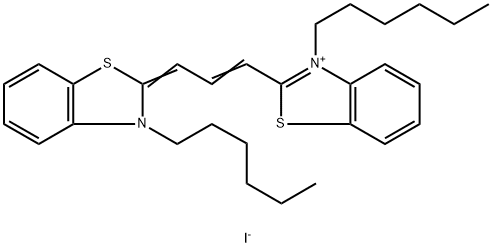 3,3'-DIHEXYLTHIACARBOCYANINE IODIDE 化学構造式