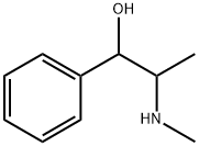 α-[1-(メチルアミノ)エチル]ベンジルアルコール 化学構造式
