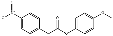 4-Nitrobenzeneacetic acid 4-methoxyphenyl ester Struktur